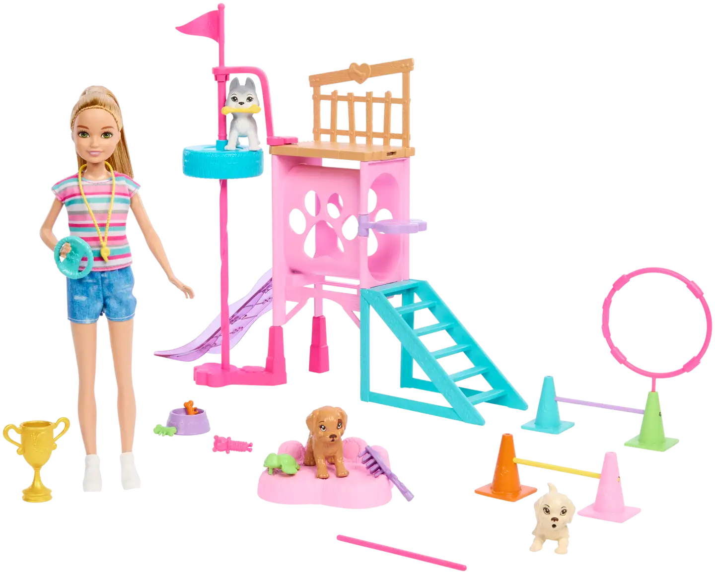 Barbie Stacie Puppy Playground - koirien leikkikeskus leikkisetti - 2