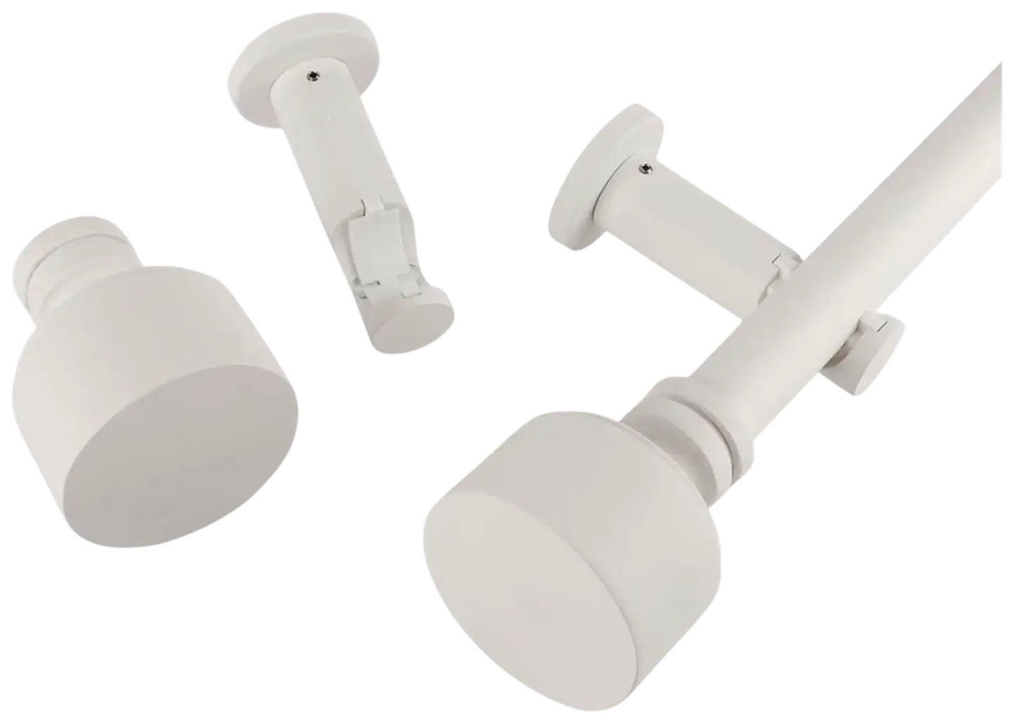 Ihanin verhotanko Matilda mattavalkoinen 160-310cm 25/28mm - 2