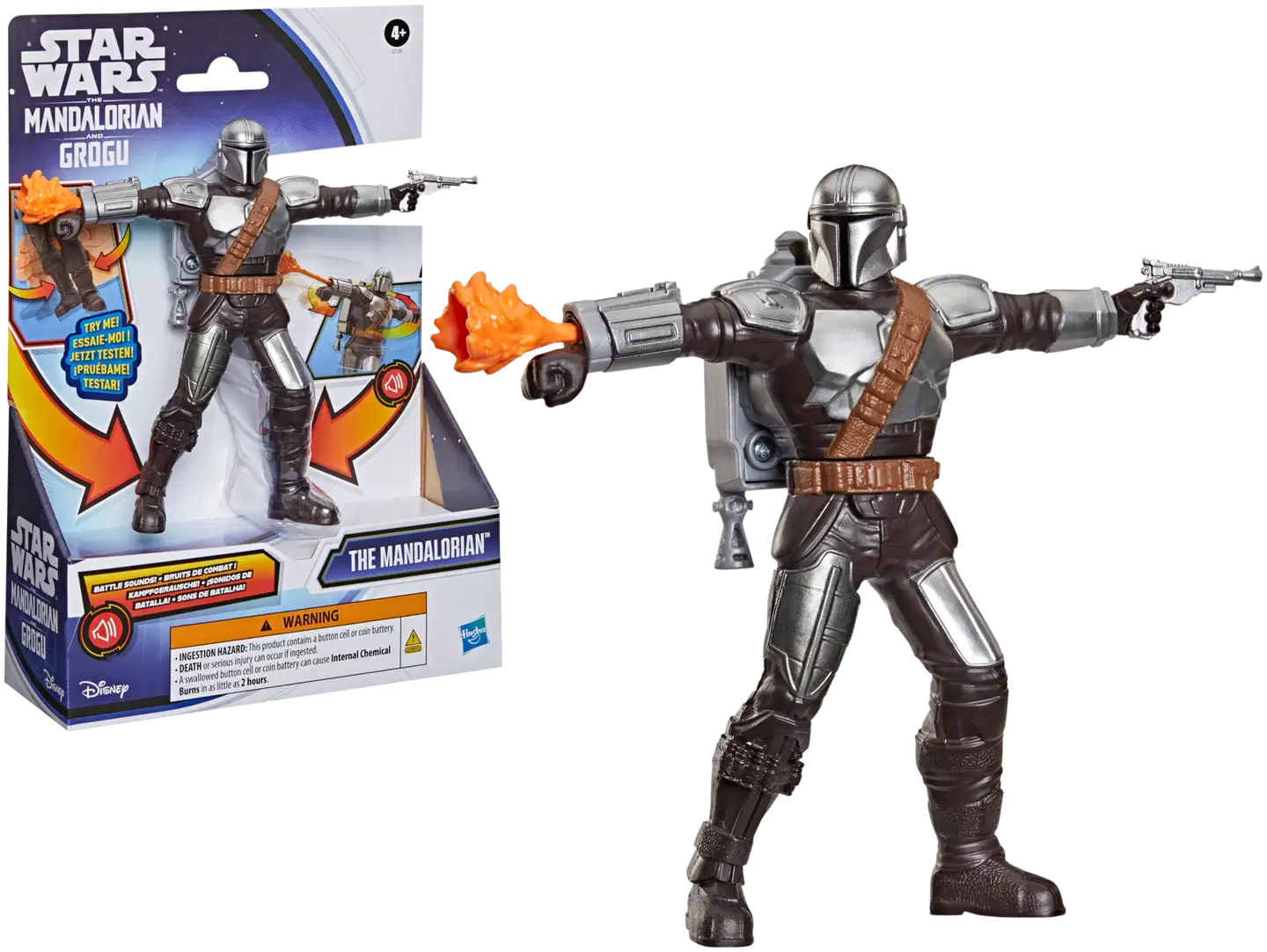 Star Wars hahmo Actionverse Deluxe Mandalorian äänillä 15 cm - 3