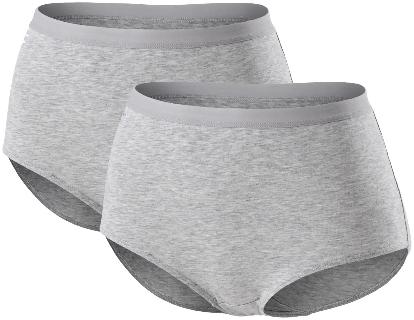 Pierre Robert naisten alushousut Basics Maxi Highwaist 2-pack HA58 - Grey melange