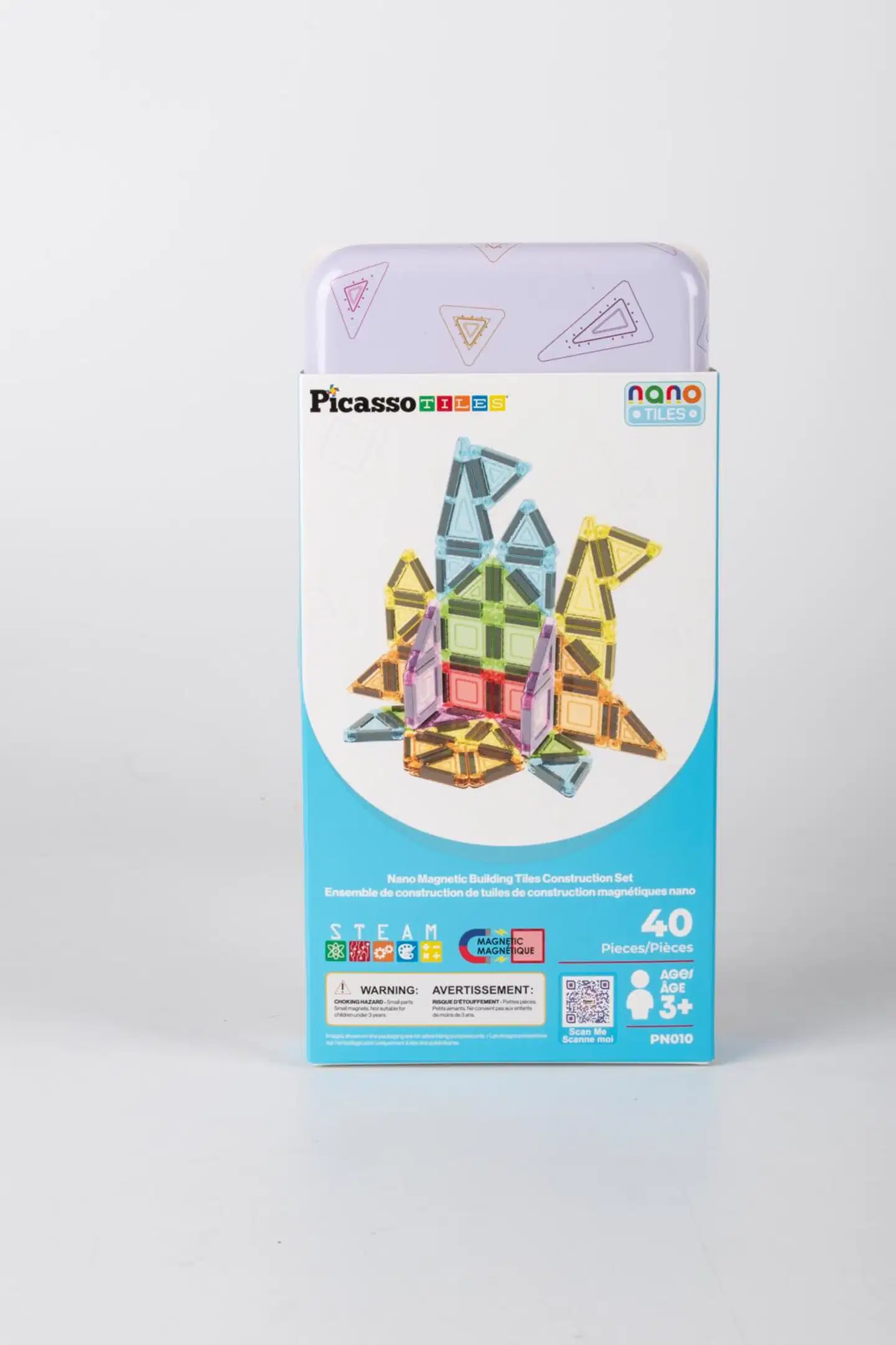PicassoTiles magneettinen rakennussarja Nano Tiles 40 osaa - 1