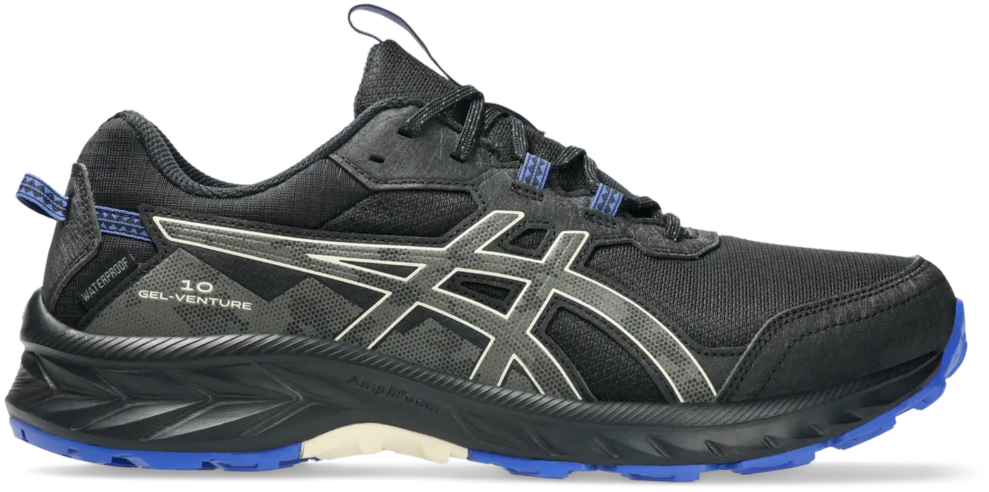 ASICS miesten polkujuoksukengät GEL-Venture 10 Waterproof - black/brown stone - 1