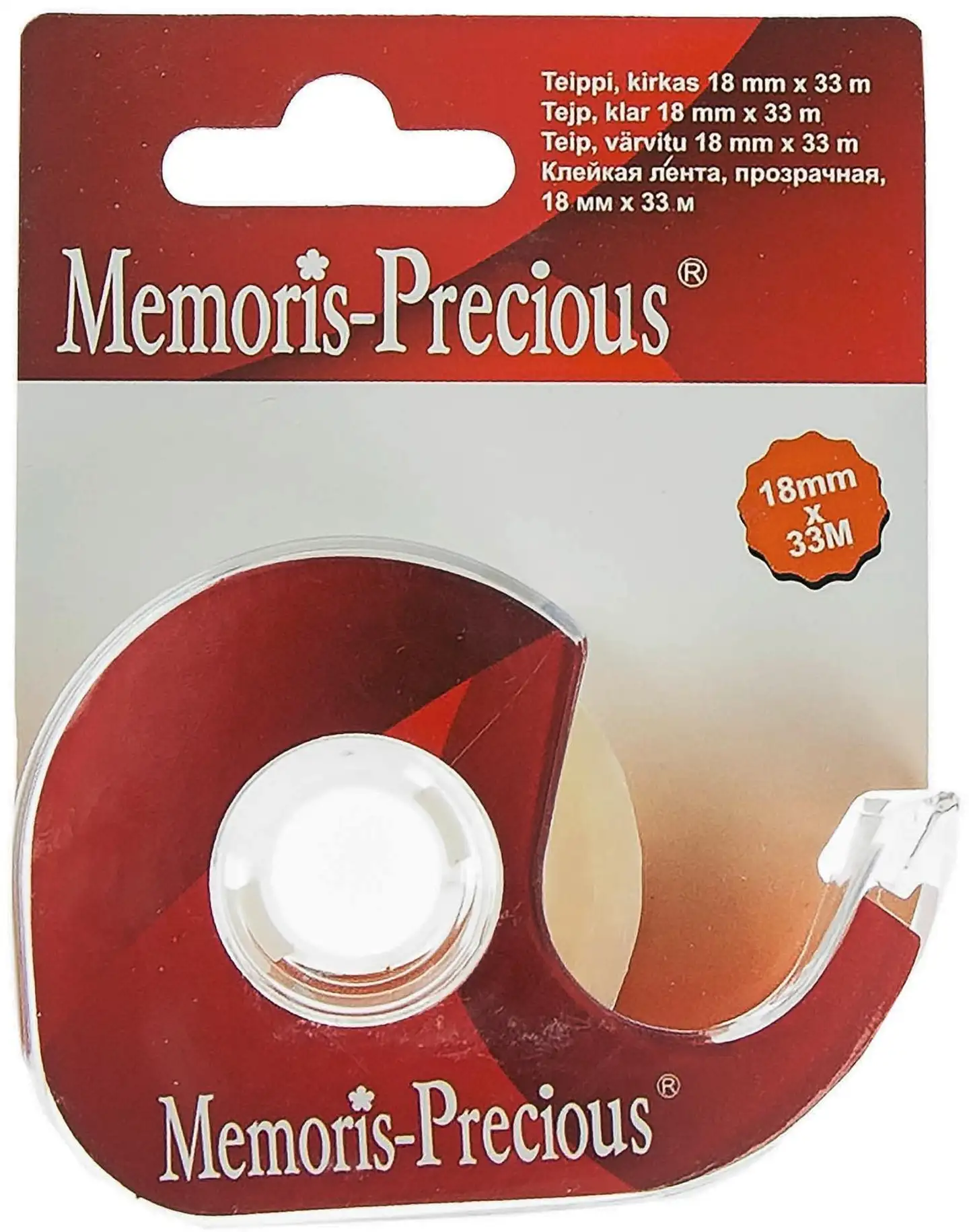 Memoris Precious teippi kirkas 18 mm x 33 m