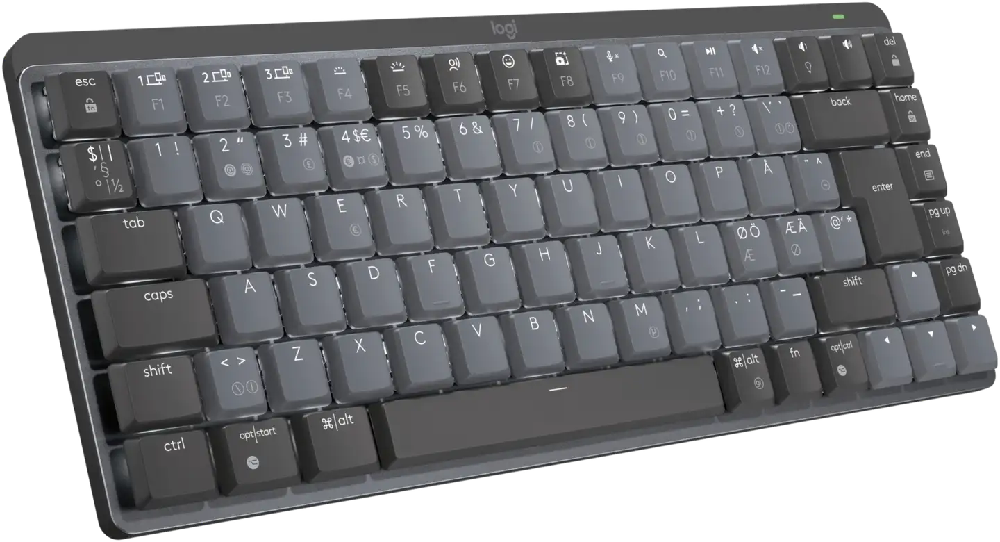 LOGITECH MX Mechanical Mini Minimalist Wireless Illuminated Keyboard - Tactile - GRAPHITE (Nordic) - 1