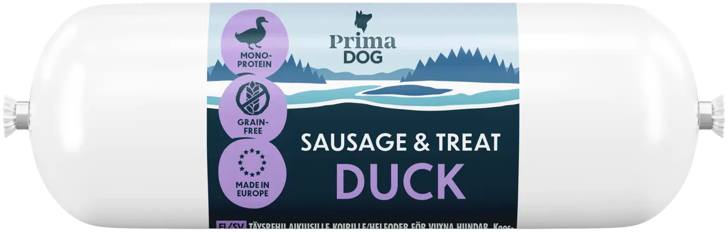 PrimaDog Treenimakkara Ankka 80 g