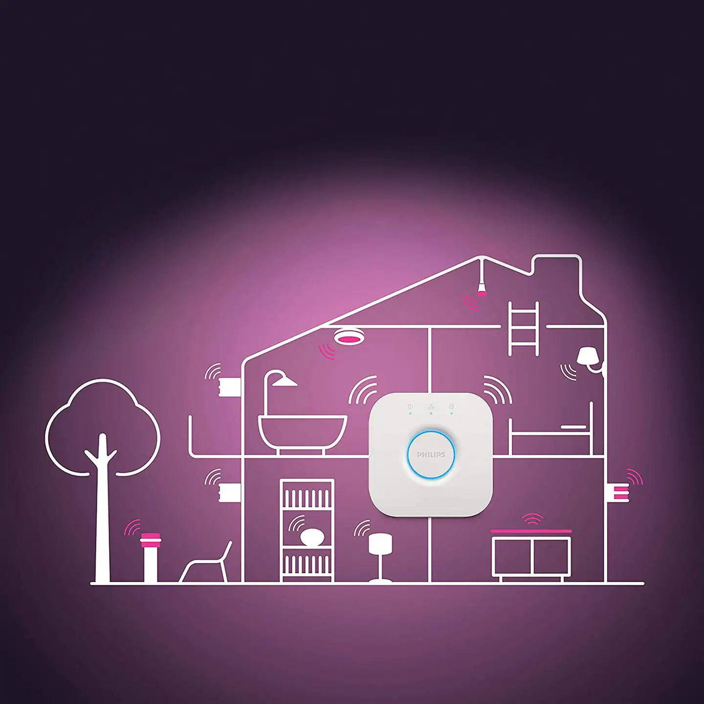 Philips Hue Infuse -kattovalaisin 34W 2000-6500K 2350LM keskikoko musta - 5