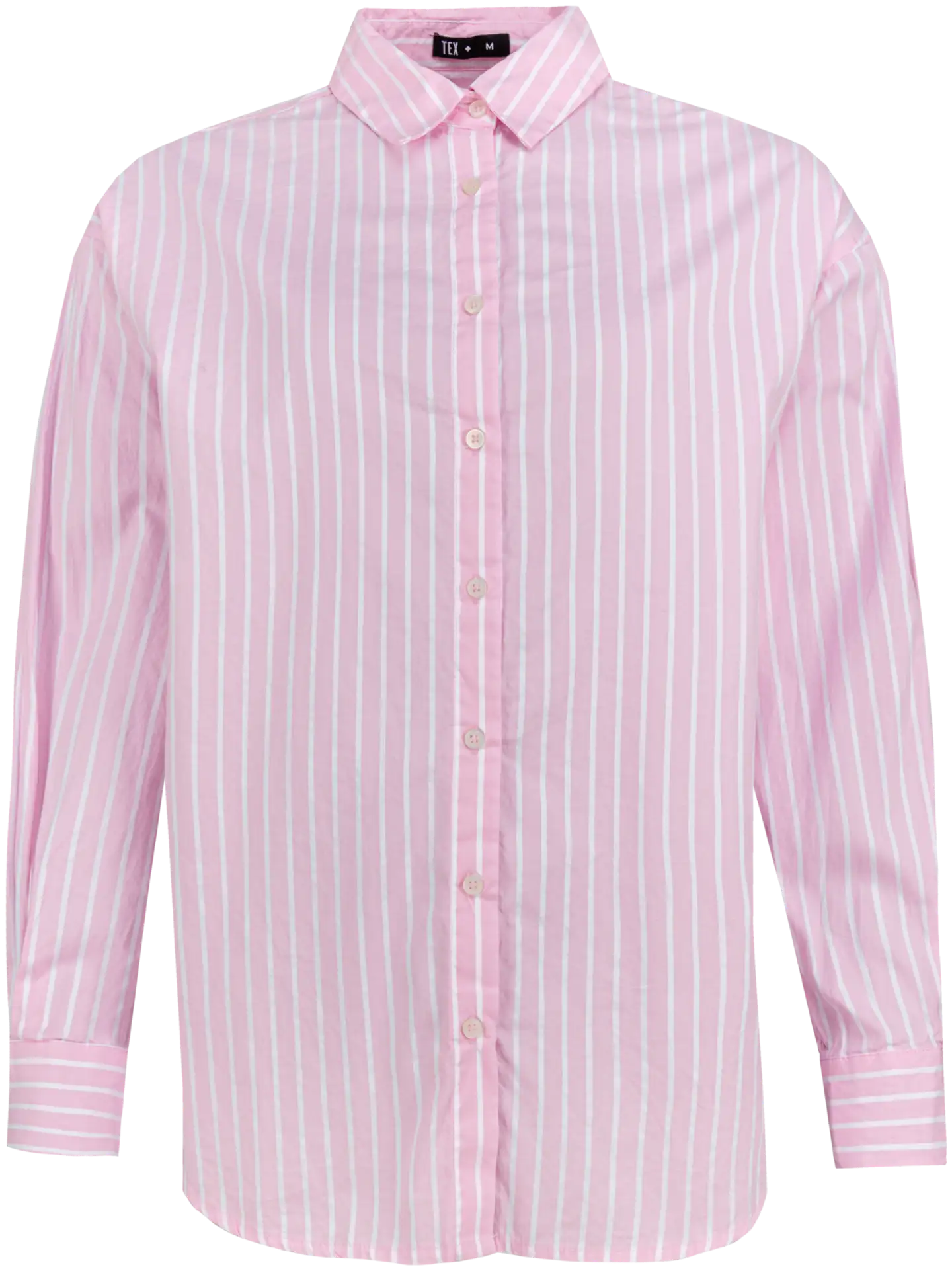 TEX naisten raidallinen paitapusero I993219 - pink light - 1
