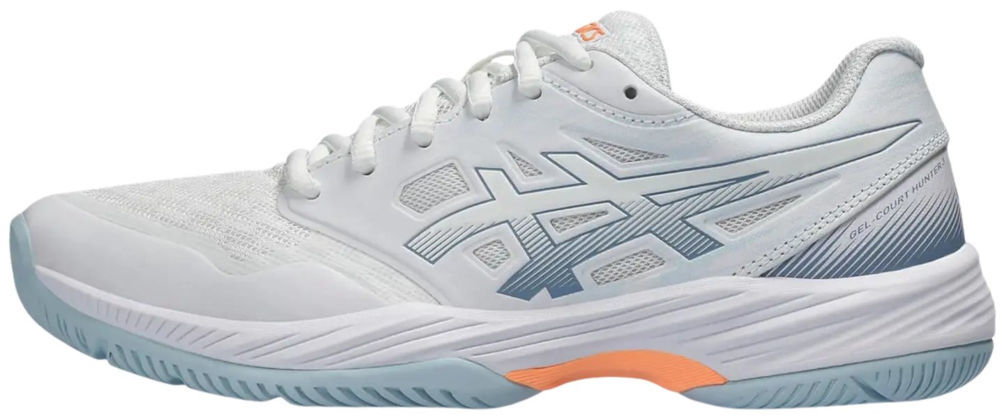 Asics naisten sisäpelikengät Gel-Court Hunter - WHITE/GREY BLUE - 4