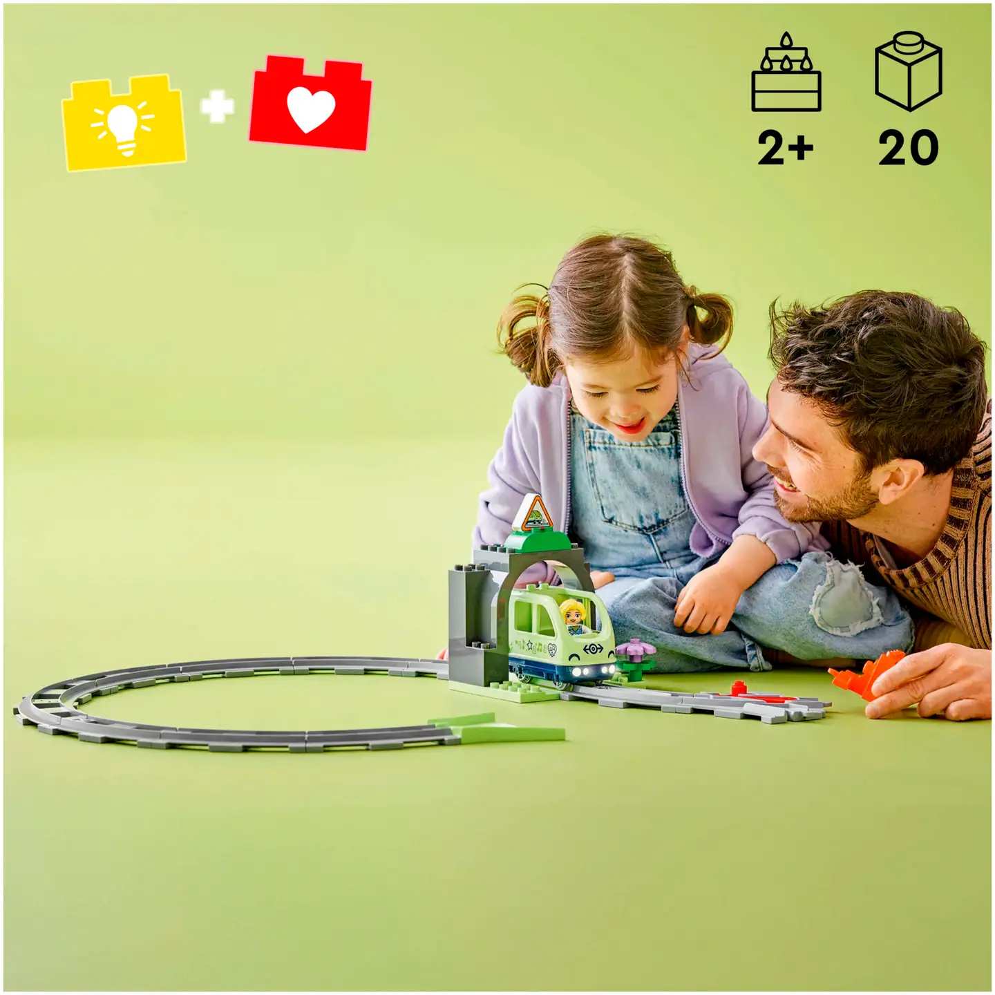 LEGO® DUPLO Town 10425 Tunneli ja raiteet ‑laajennussarja - 8