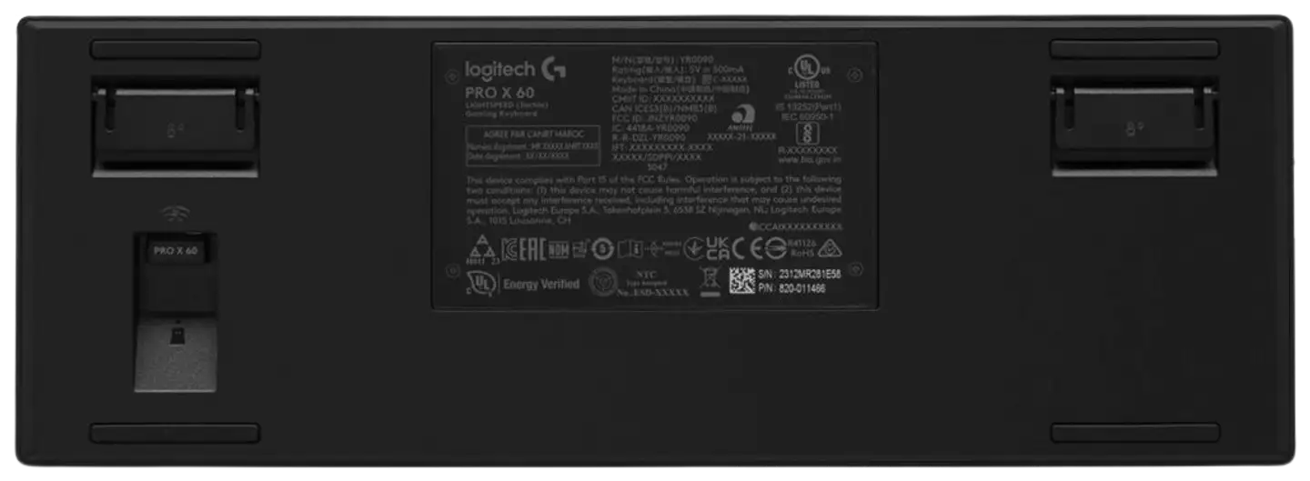 LOGITECH PRO X 60 LIGHTSPEED Wireless Gaming Keyboard Tactile - musta - 7
