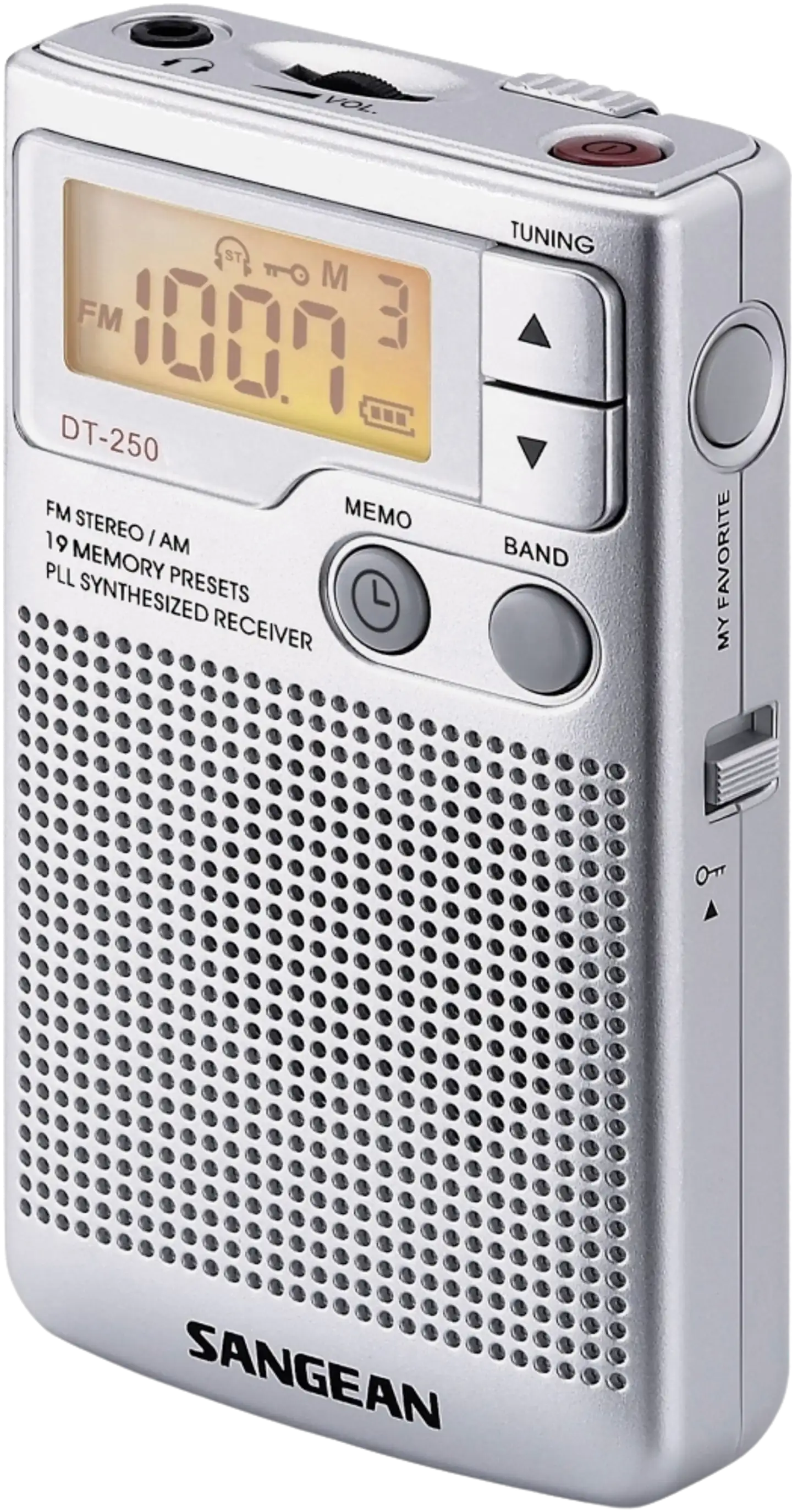 Sangean taskuradio Pocket 250 ( DT-250) harmaa - 1