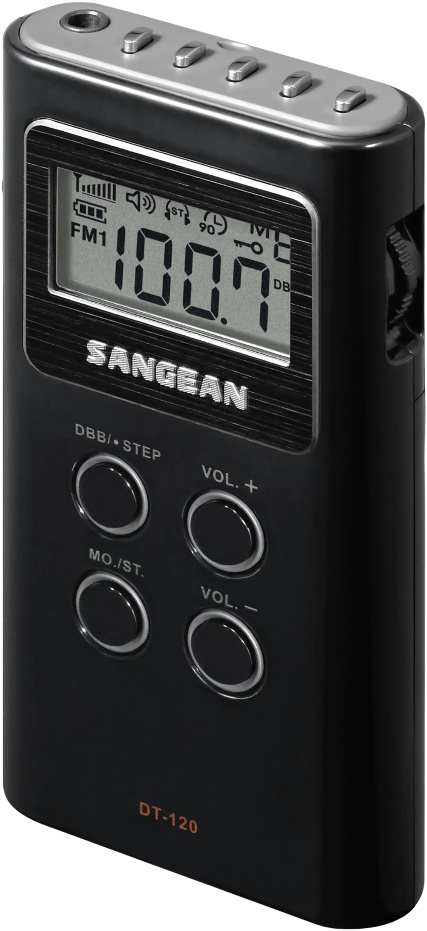 Sangean taskuradio DT-120 musta - 1