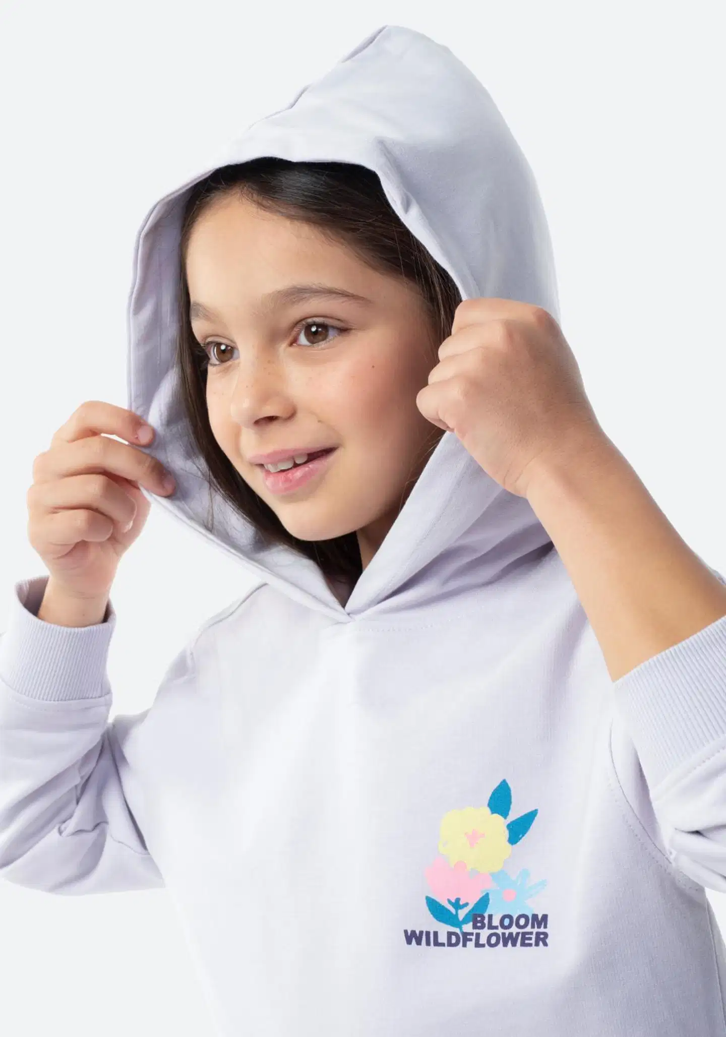 TEX lasten huppari kukka I276632 - LILAC LIGHT - 5