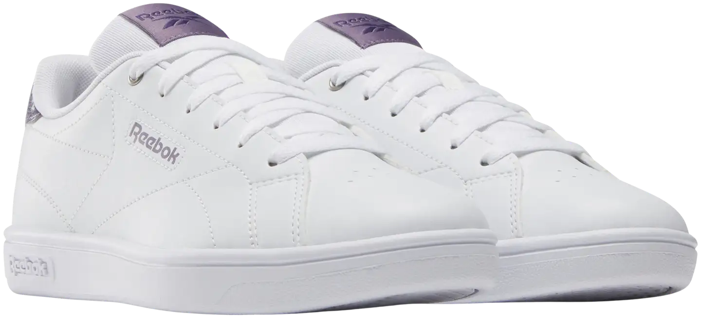 Reebok Court Clean tennari - WHITE/WHITE/PURPLE - 1