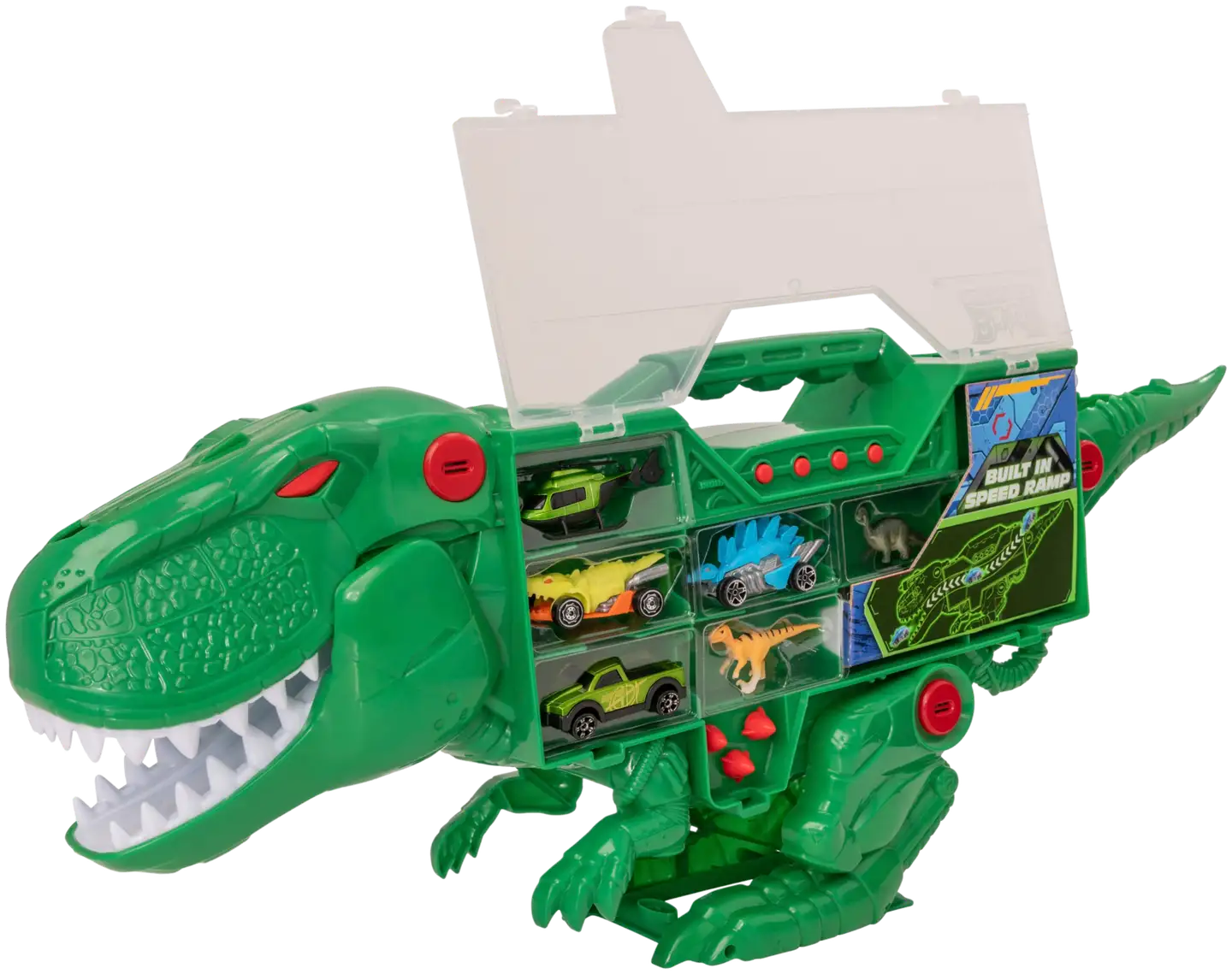 Teamsterz lelu Beast Machines T-Rex Transporter ja autot - 3