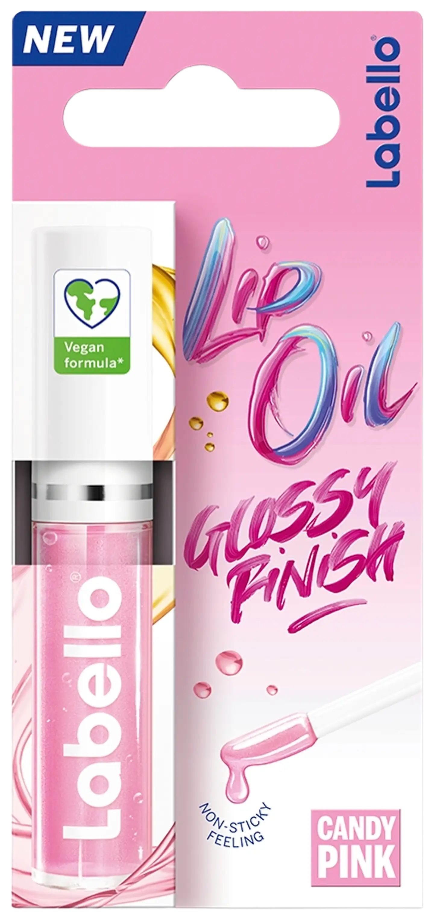 Labello 5,5ml Caring Lip Oil Candy Pink -huuliöljy - 1