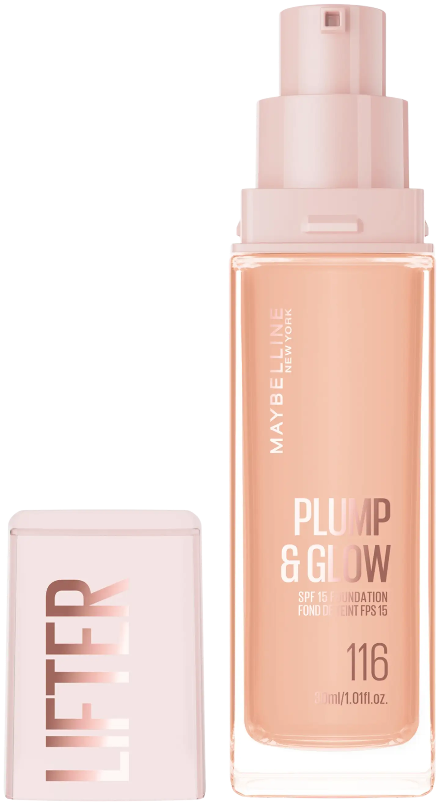 Maybelline New York Lifter Plump & Glow Meikkivoide 118 30 ml - 116 - 2