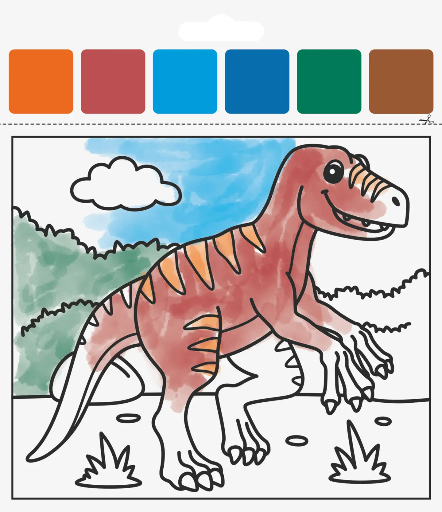 Värityssetti Dinosaurus - 3