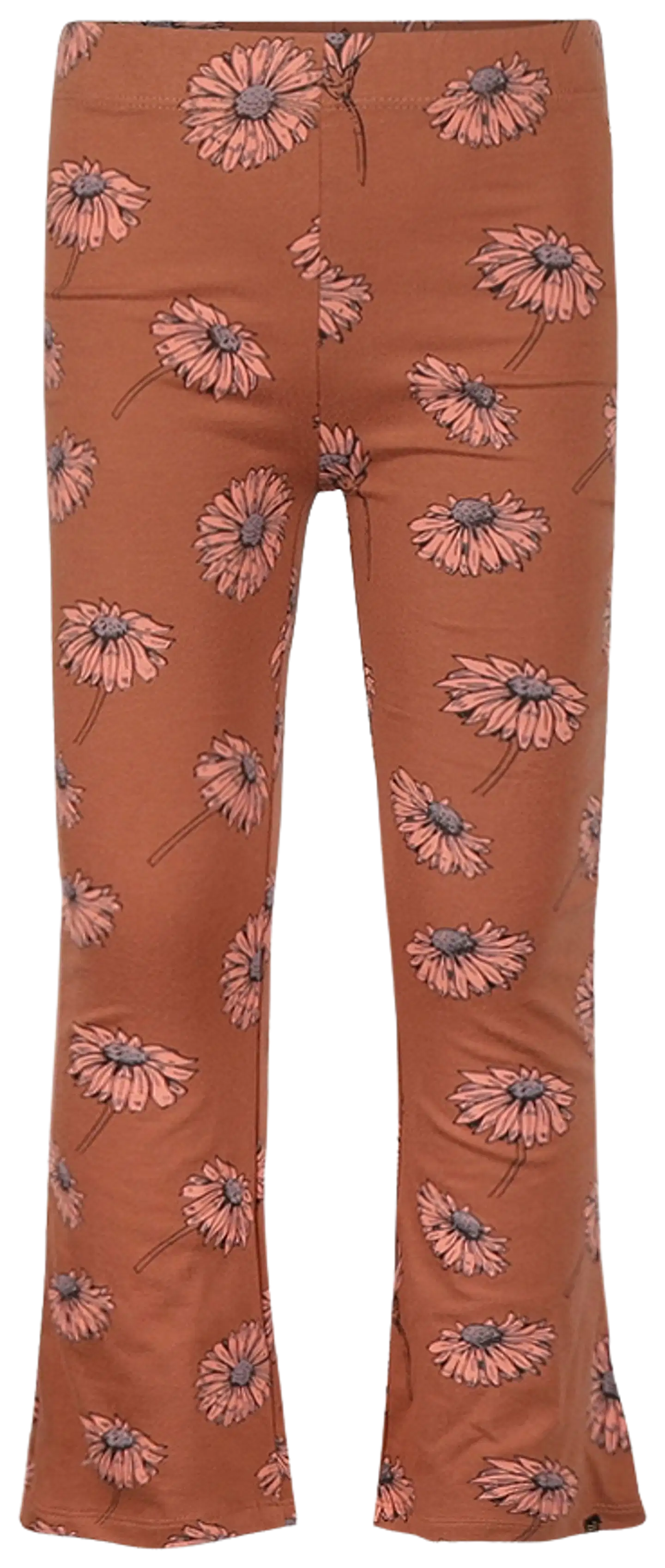 Koko Noko lasten kukalliset trikooleggingsit, joissa levenevät lahkeet M60950 - Cedarwood - 1
