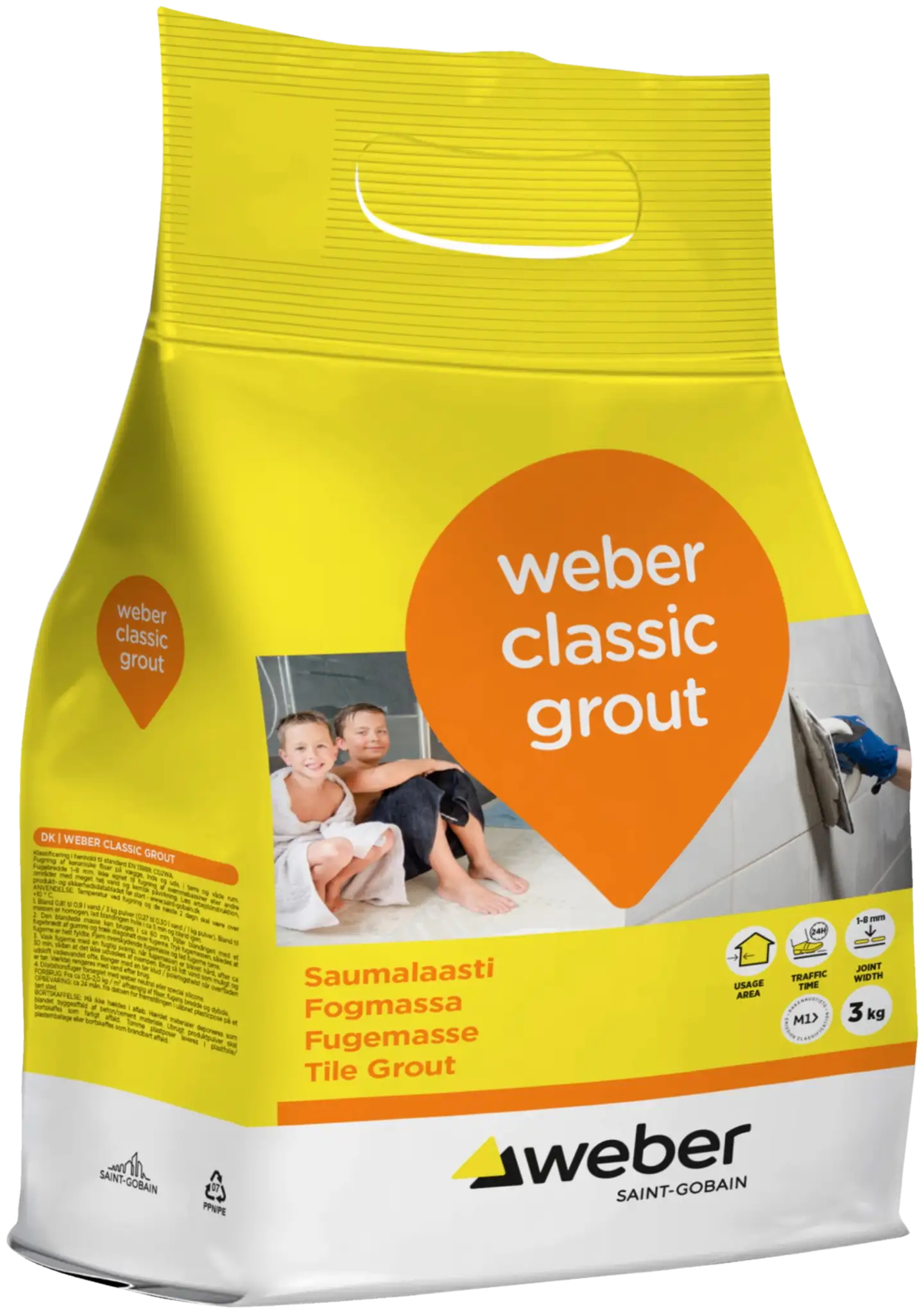 Weber Classic Grout saumalaasti 26 Sand 3 Kg