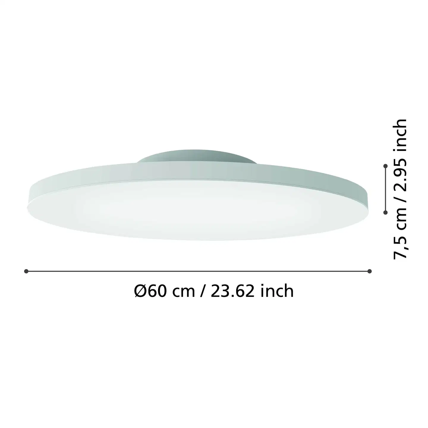 EGLO Plafondi connect.z Turcona-Z led 60cm 34,2W valkoinen - 5
