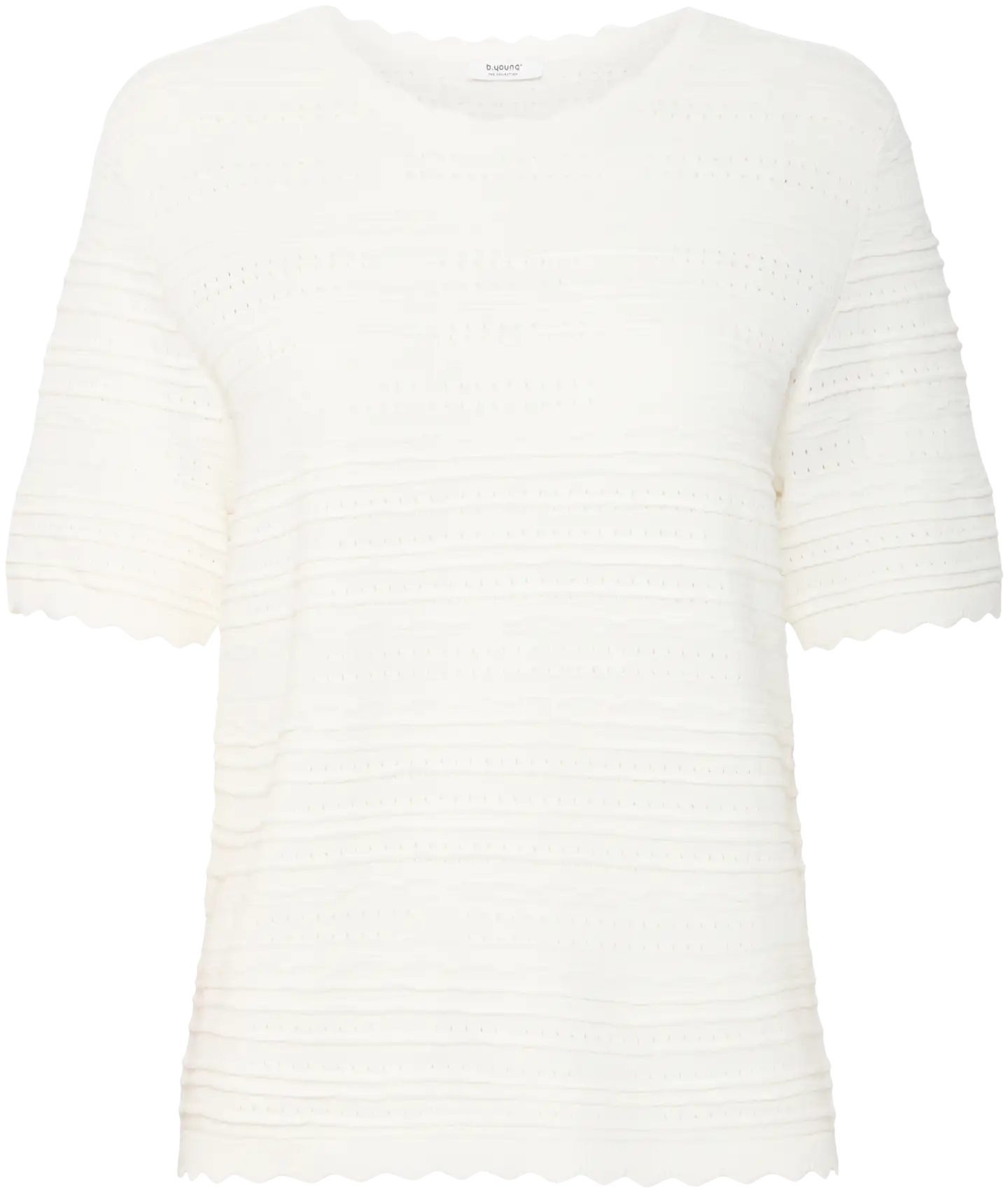 B.young naisten neulepusero Byopeya - Optical white - 1