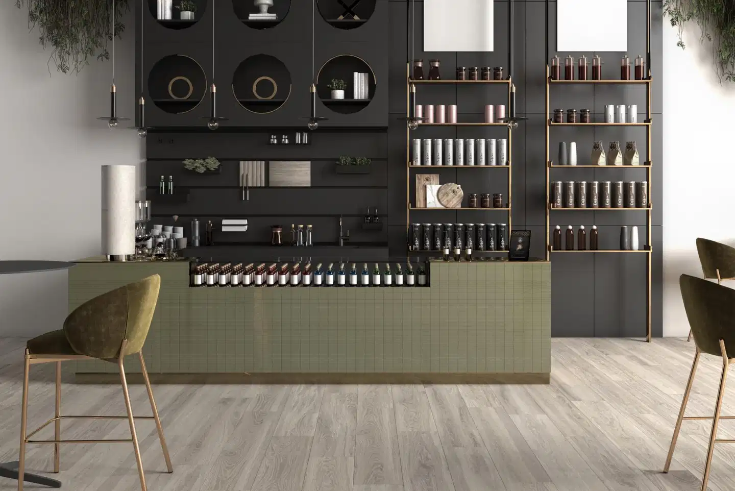 Seinälaatta Murano Olive 7,5 x 30 cm - 2