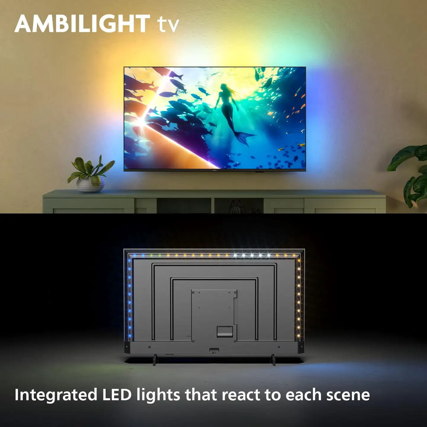 Philips 50" 4K UHD Smart Ambilight LED TV 50PUS8000/12 - 4