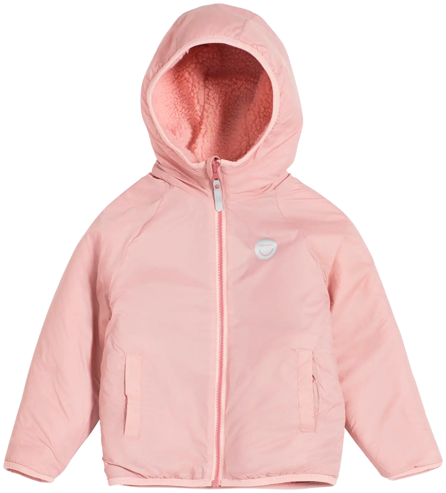 Viking lasten kääntötakki Play Reversible Pile Jacket 50-25035 - pink - 3