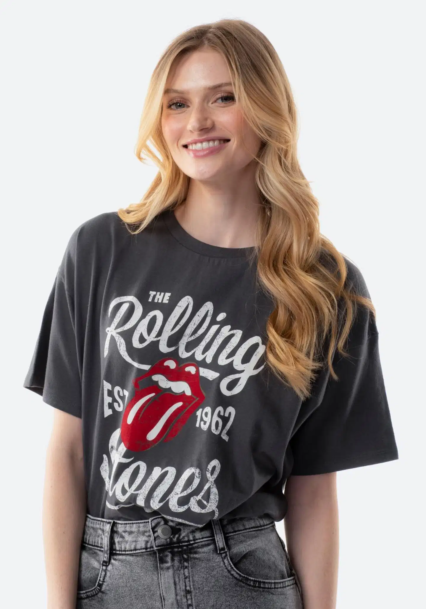 Rolling Stones naisten T-paita I278821 - Antracite - 1