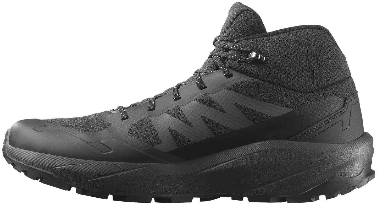 Salomon miesten Mid-vartinen ulkoilukenkä Outscape Mid GTX - Blk/Asph/Alloy - 2