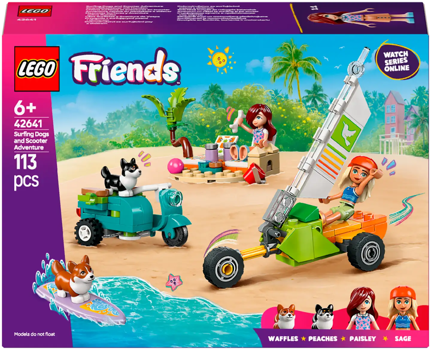 LEGO® Friends 42641 Surffikoirat ja skootteriseikkailu - 2