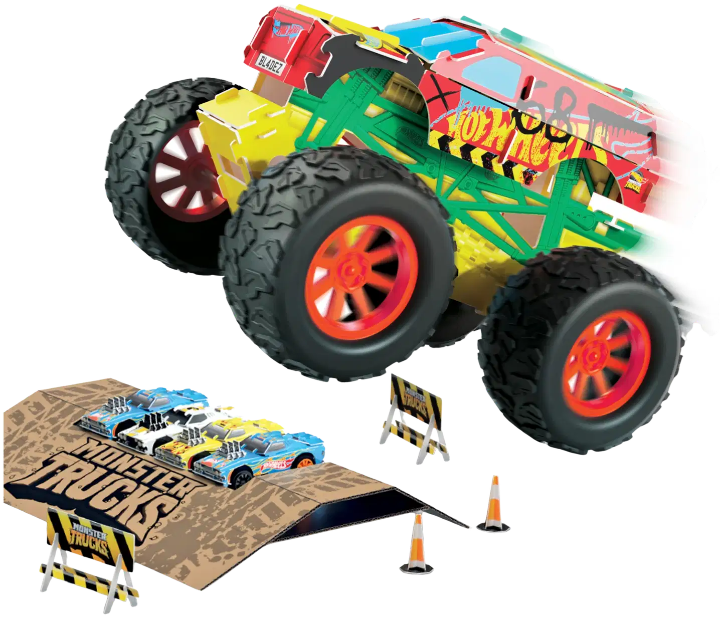 Bladez Toyz DIY lelu Hot Wheels Motor Maker Kitz 4x4 Monster Truck Kit - 5