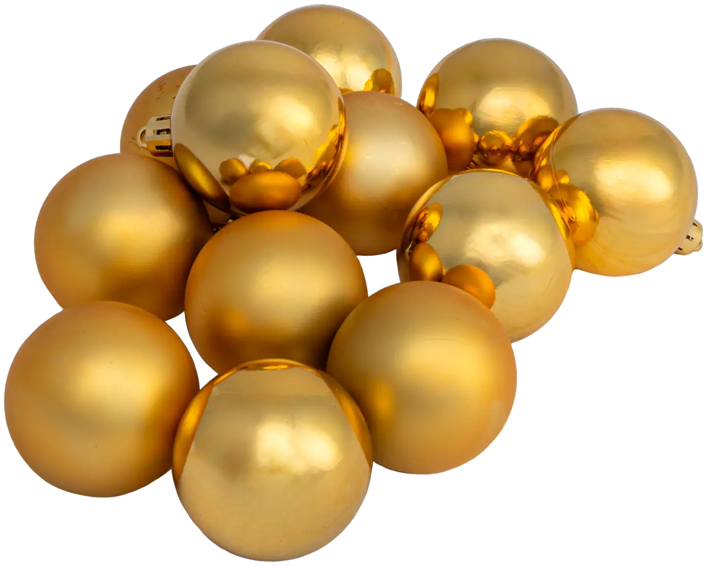 Joulupallo 5 cm 12 kpl kulta - 2