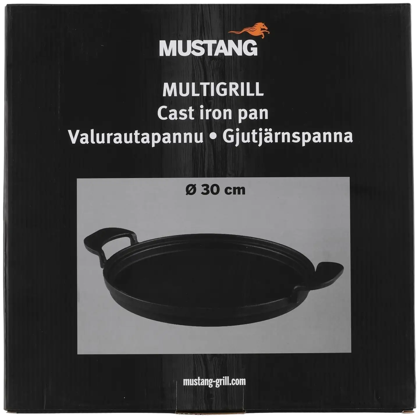 Mustang Valurautapannu Multigrill yhteensopiva halk. 30 cm - 3