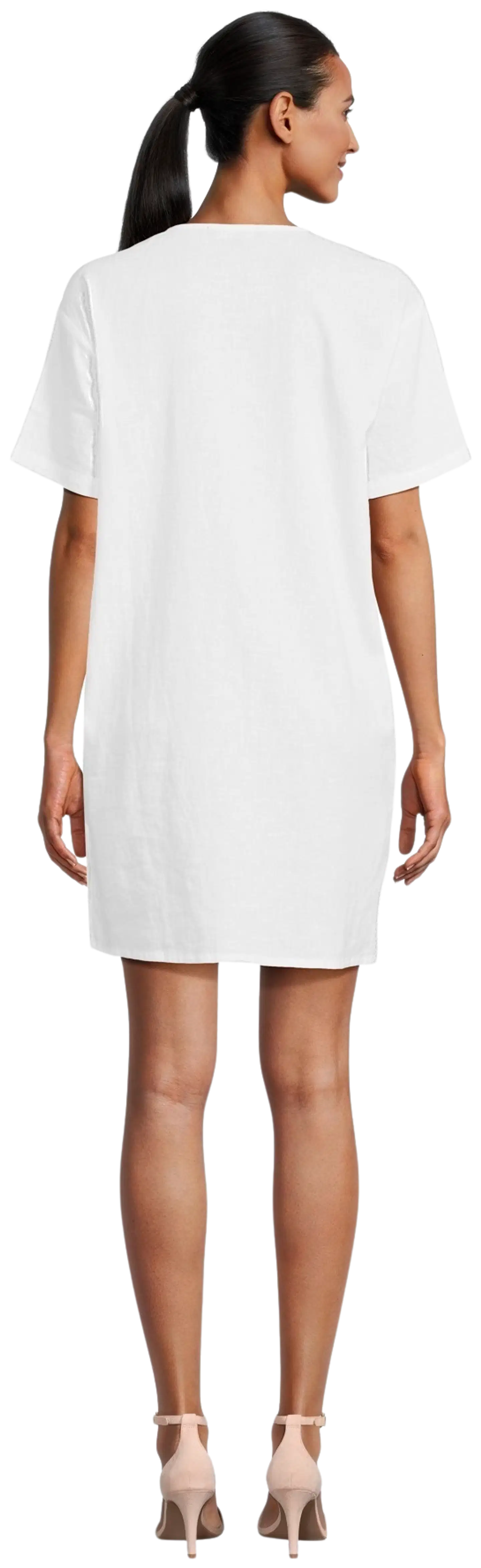 London Fog naisten pellavasekoitetunika 218L261701 - Cloud dancer - 3