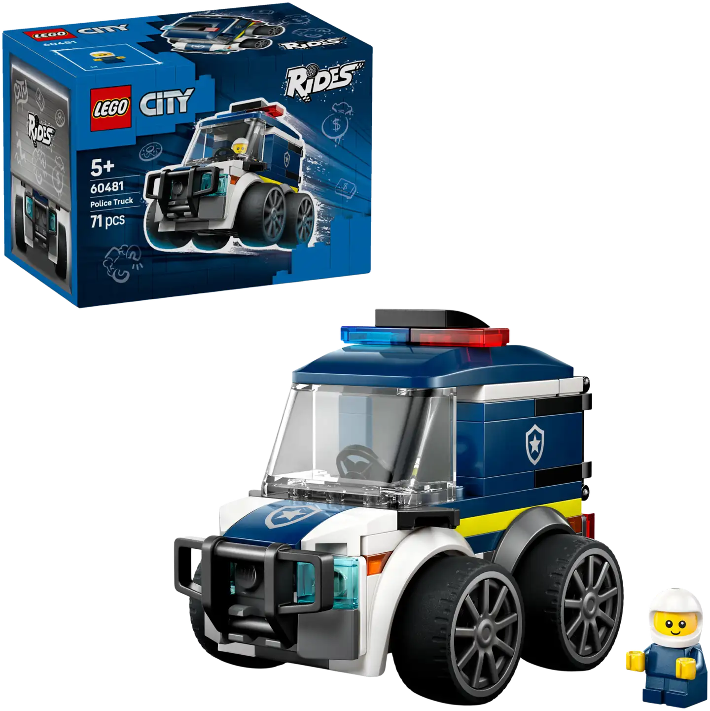 LEGO® City Brick Rides 60481 Menopelit – Poliisiauto - 1