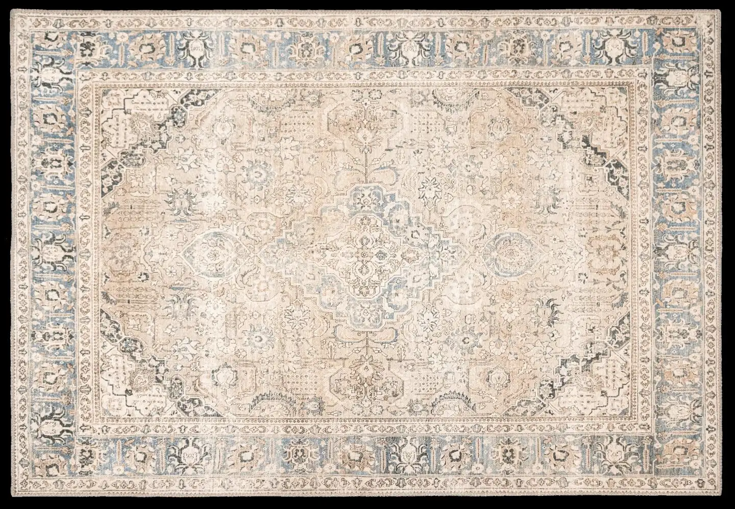 Hestia keskilattiamatto Antique chenille 160x230 v.harmaa - 1