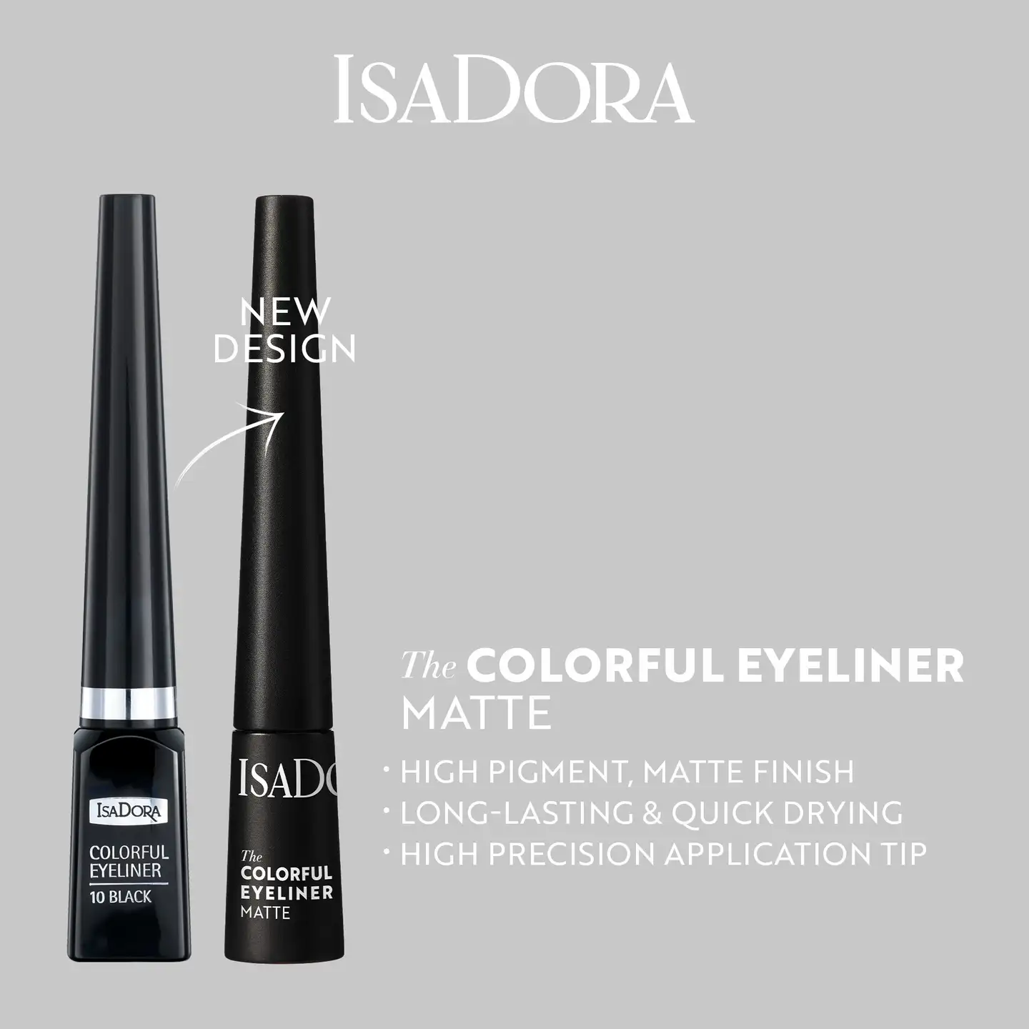 Isadora The Colorful Eyeliner silmänrajauskynä 10 Black 2,5 ml - BLACK - 4