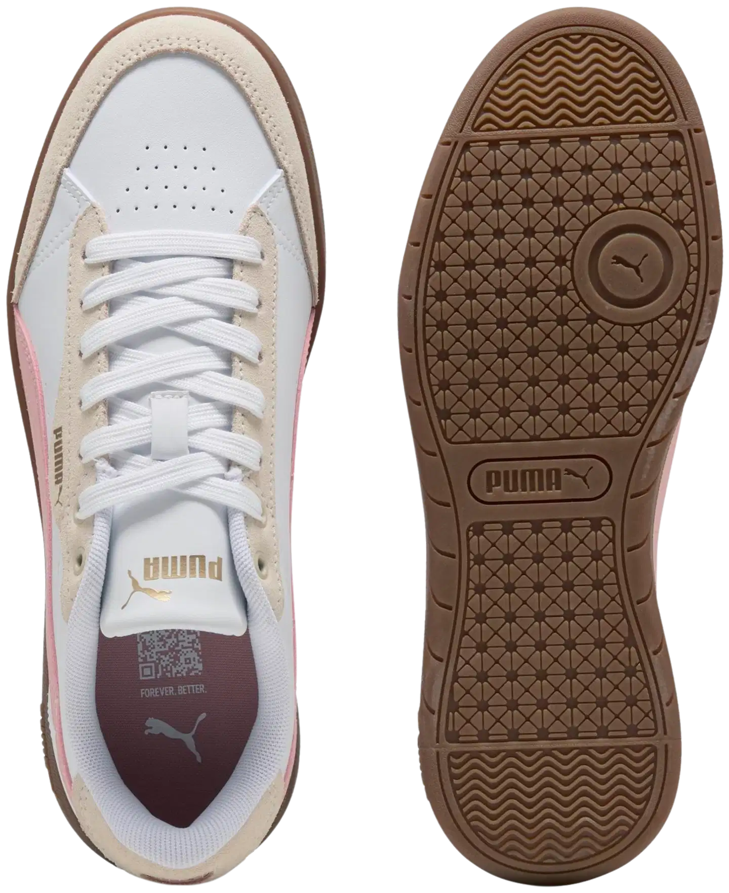 Puma naisten tennari Vikky Star OG - White-Rosy Outlook - 5