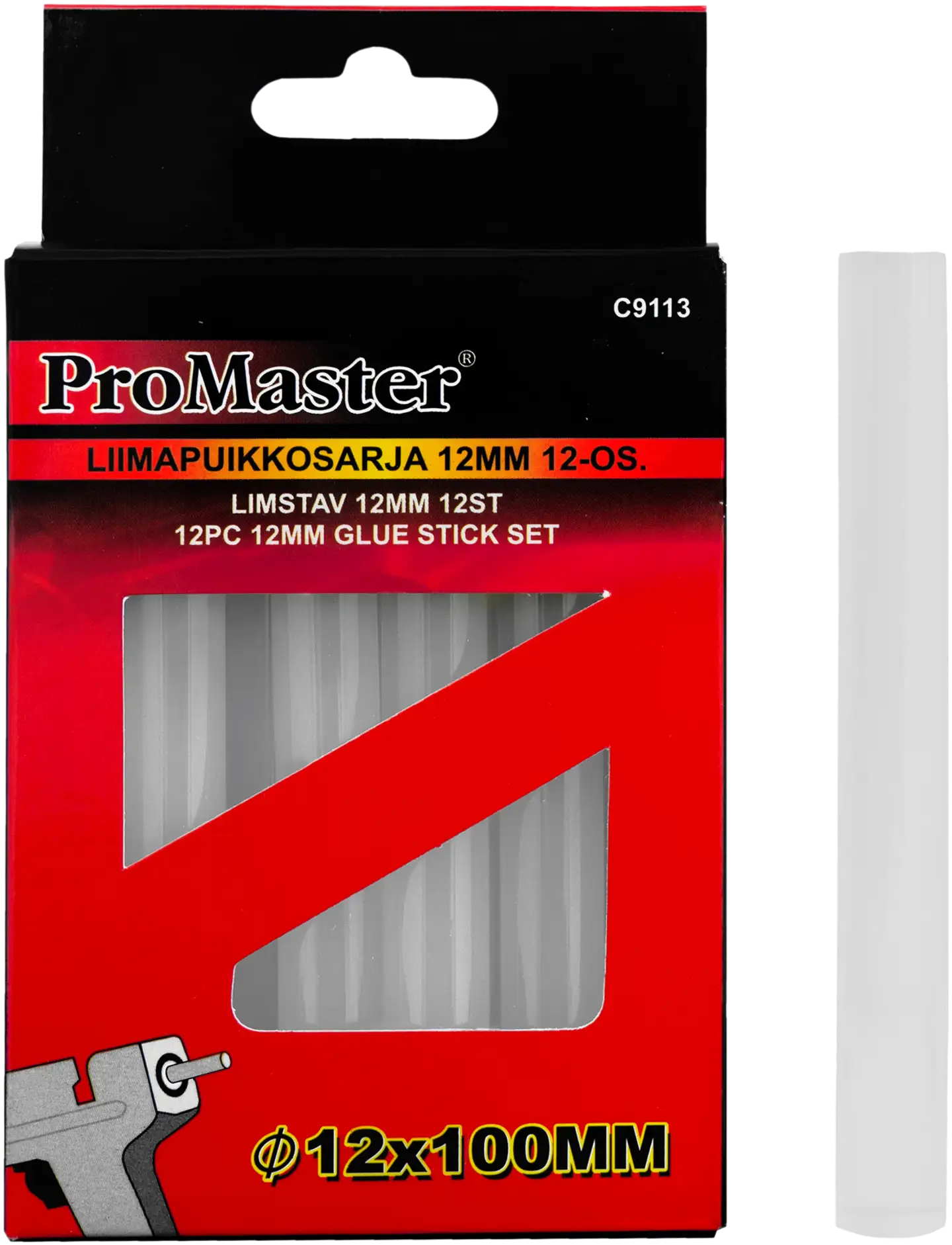 Pro Master liimapuikkosarja 12 mm 12-os