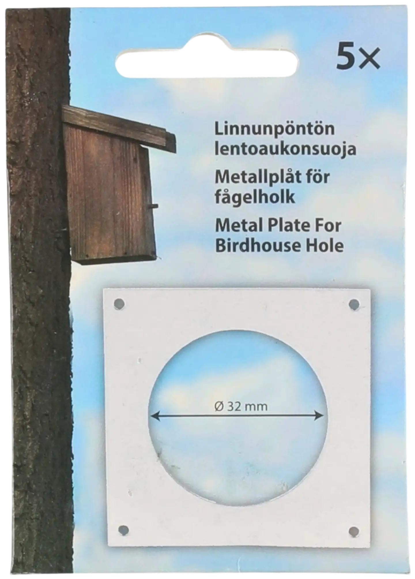 Linnunpöntön lentoaukonsuoja 5 kpl - 2