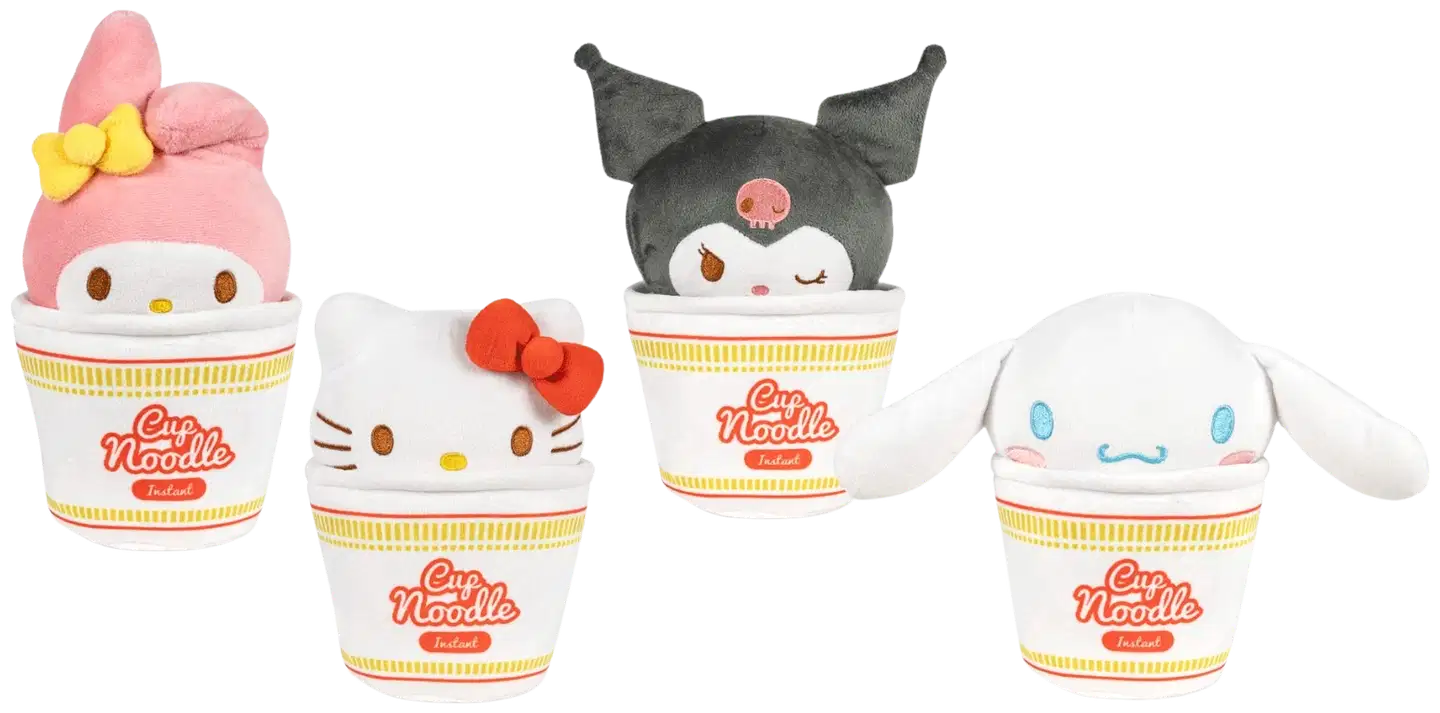 Pehmo Hello Kitty nuudelipurkit  25 cm erilaisia - 1