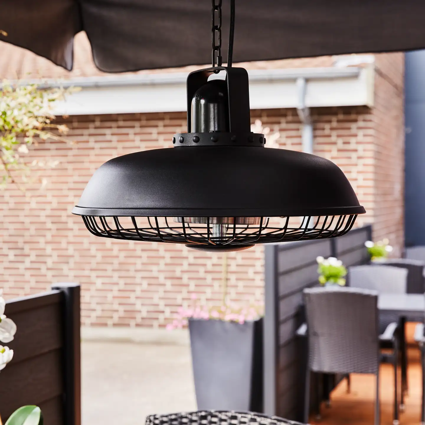 HORTUS Terassilämmitin 600/1200/1800 W ripustettava malli, kaukosäädin, soft touch-painike - 7