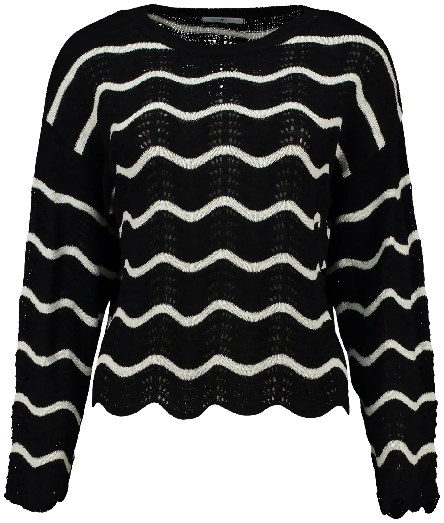 Hailys naisten neule So44la - black/offwhite stripe - 1