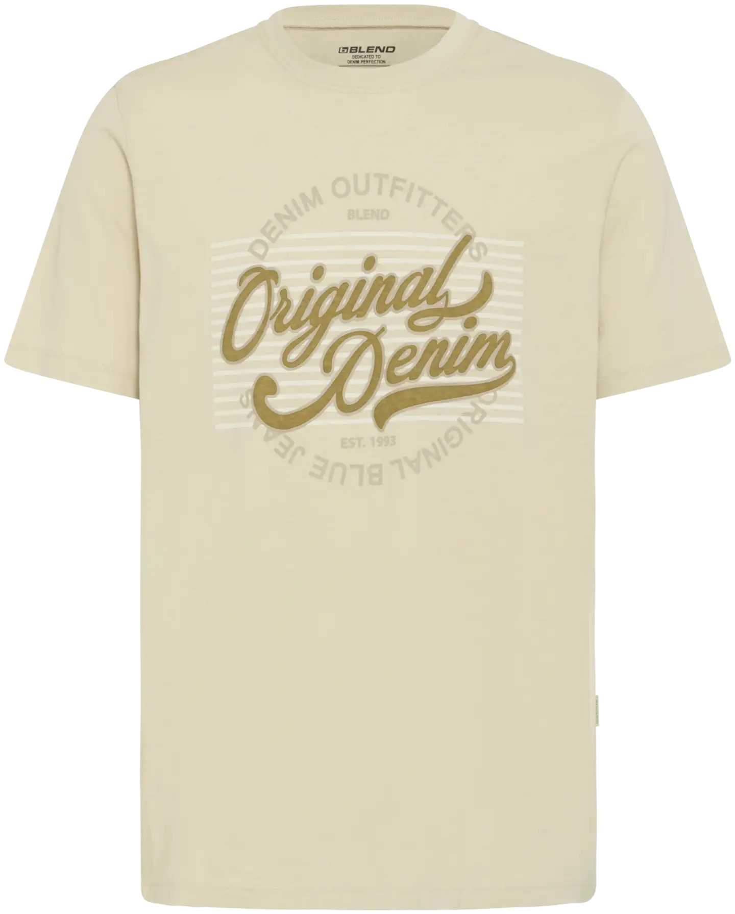Blend miesten logo t-paita Bhian - OYSTER GRAY - 1