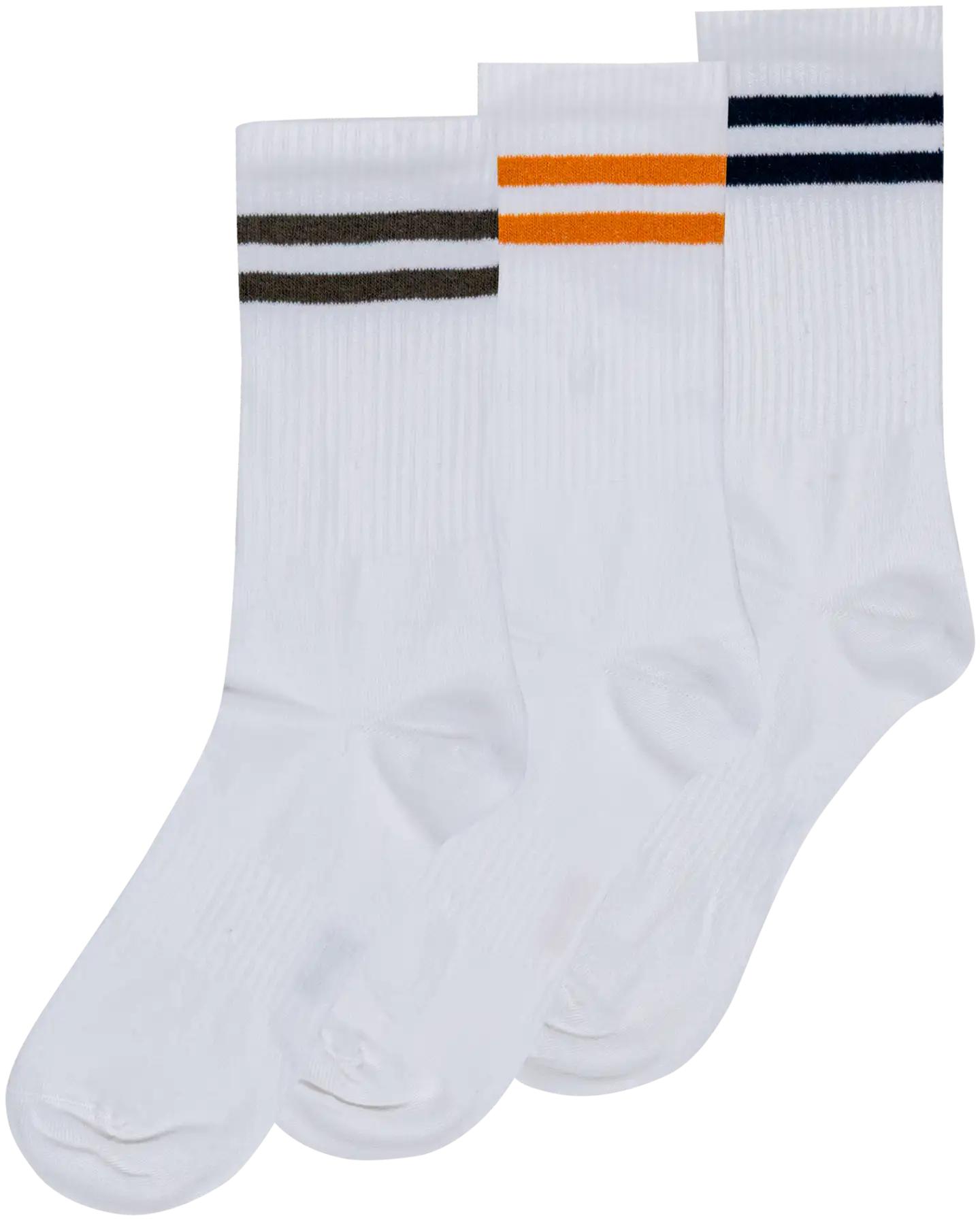House miesten urheilusukat raita 193H322510 3-pack - White/colors - 1