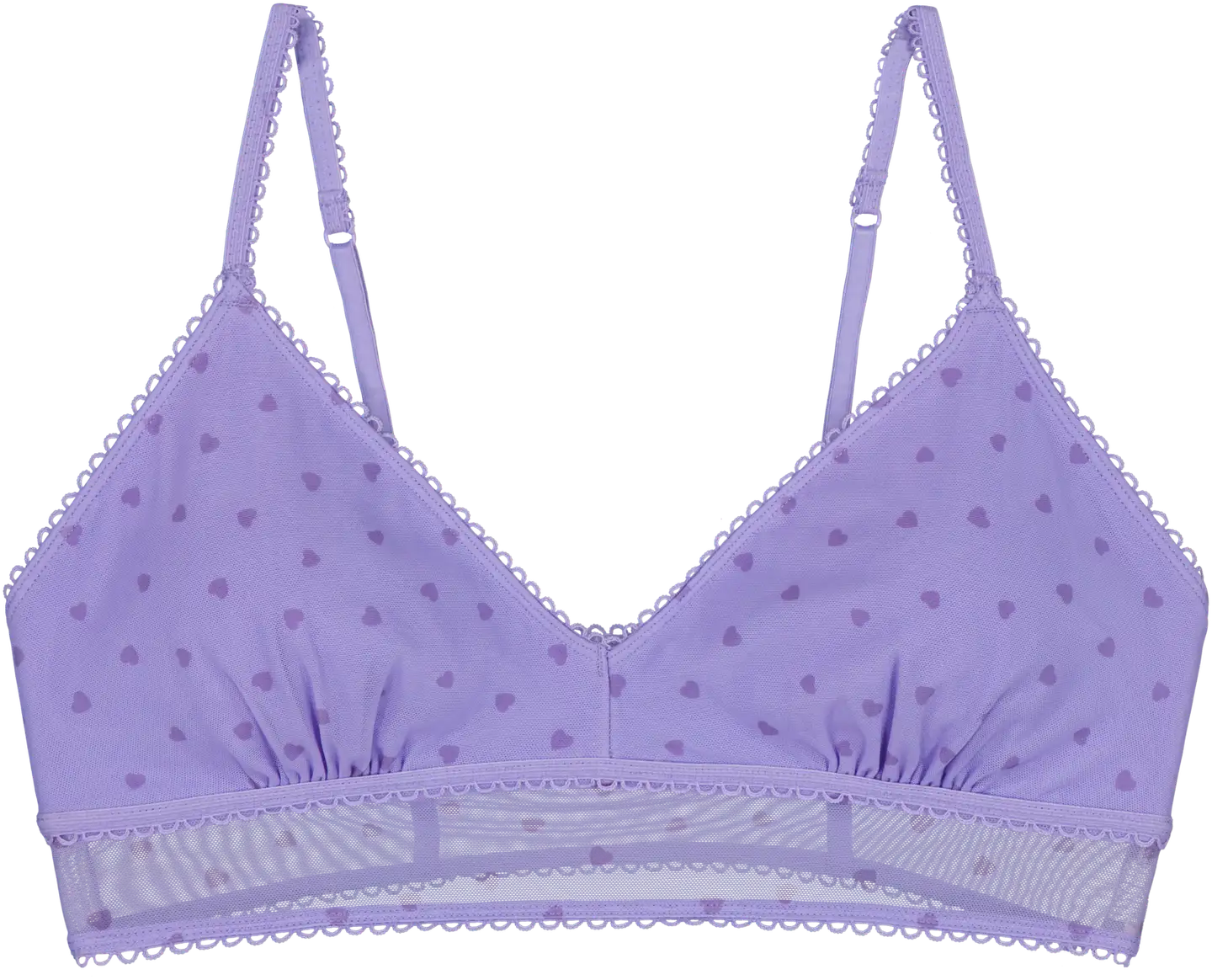 WKLY. naisten mesh bralette 210W082629 - Lavender - 1