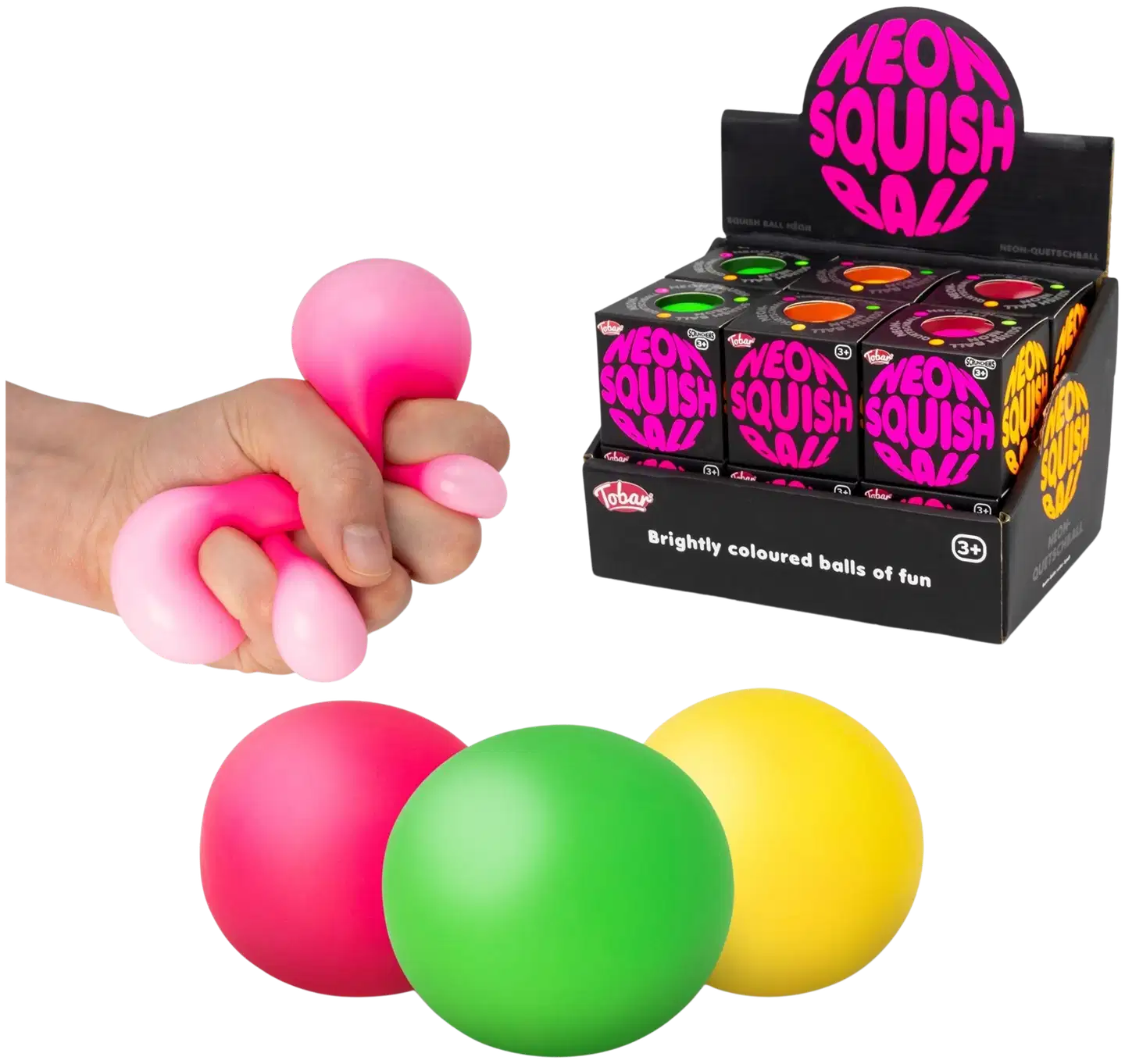 Scrunchems Neon Squish Ball asst - 3