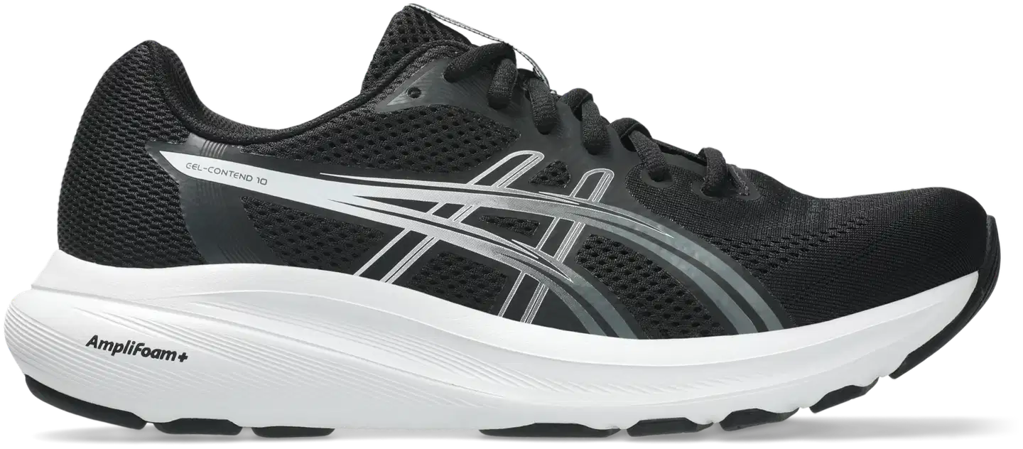 ASICS naisten juoksukengät GEL-CONTEND 10 - BLACK/WHITE - 2